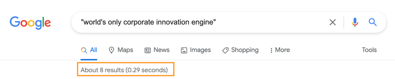 World's Only Innovation Search