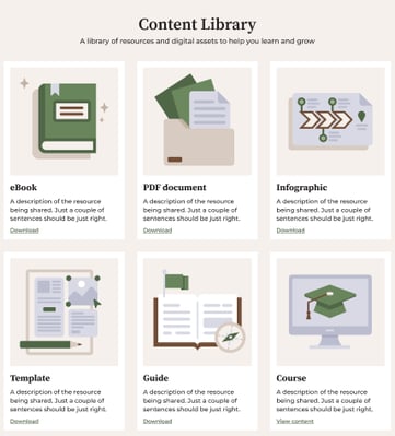 Hubspot-content-library